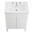 modern white oak bathroom vanity Modway Furniture Vanities White White