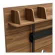 contemporary tv units for living room Modway Furniture Decor Walnut