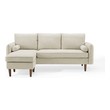 sleeper sectional near me Modway Furniture Sofas and Armchairs Beige