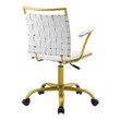 office chair with fold up arms Modway Furniture Office Chairs White