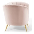 black leather accent chair modern Modway Furniture Sofas and Armchairs Pink