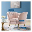 black leather accent chair modern Modway Furniture Sofas and Armchairs Pink