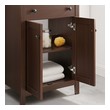 small corner sink with cabinet Modway Furniture Vanities Walnut