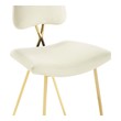 velvet adjustable bar stool Modway Furniture Bar and Counter Stools Ivory