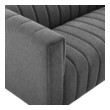 large sectional sofa with chaise Modway Furniture Sofas and Armchairs Charcoal