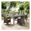 4 piece outdoor sectional Modway Furniture Sofa Sectionals Brown Mocha