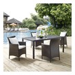 outdoor aluminum sofa set Modway Furniture Sofa Sectionals Brown White