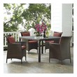 wicker sectional set Modway Furniture Sofa Sectionals Brown Currant