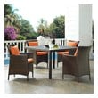 outdoor patio chaise Modway Furniture Sofa Sectionals Brown Orange