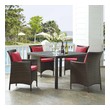 outdoor pit couch Modway Furniture Sofa Sectionals Brown Red