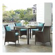 patio furniture patio Modway Furniture Sofa Sectionals Brown Turquoise