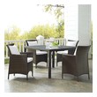 outdoor patio stuff Modway Furniture Sofa Sectionals Brown White
