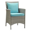 black outdoor sofa set Modway Furniture Sofa Sectionals Light Gray Turquoise