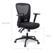 home office chair no arms Modway Furniture Office Chairs Black