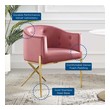 dining bench seat covers Modway Furniture Dining Chairs Dusty Rose