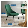 set of black chairs Modway Furniture Dining Chairs Green