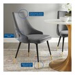 blush side chair Modway Furniture Dining Chairs Gray