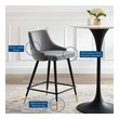 kitchen stools modern Modway Furniture Bar and Counter Stools Bar Chairs and Stools Gray