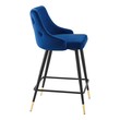 white leather bar chairs Modway Furniture Bar and Counter Stools Bar Chairs and Stools Navy