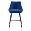 white leather bar chairs Modway Furniture Bar and Counter Stools Bar Chairs and Stools Navy