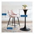high barstool chairs Modway Furniture Bar and Counter Stools Bar Chairs and Stools Pink