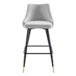 fold up kitchen stool Modway Furniture Bar and Counter Stools Light Gray