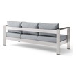 black and grey sectional Modway Furniture Sofa Sectionals Silver Gray