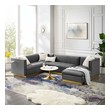 modern white leather couches Modway Furniture Sofas and Armchairs Gray