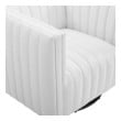 navy leather chair and ottoman Modway Furniture Sofas and Armchairs White