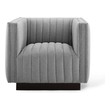 accent chair for leather couch Modway Furniture Sofas and Armchairs Light Gray