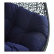garden chair set with umbrella Modway Furniture Daybeds and Lounges Gray Navy