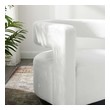 upholstered chaise lounge with arms Modway Furniture Sofas and Armchairs White