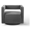 white black accent chair Modway Furniture Sofas and Armchairs Gray