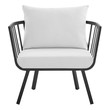 small beige accent chair Modway Furniture Bar and Dining Gray White