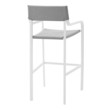 counter height bar stools and chairs Modway Furniture Bar and Dining White Gray