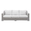 sofa oversized Modway Furniture Daybeds and Lounges Light Gray White