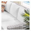 sofa oversized Modway Furniture Daybeds and Lounges Light Gray White