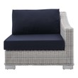 courtyard patio furniture Modway Furniture Daybeds and Lounges Light Gray Navy