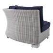 white outdoor conversation sets Modway Furniture Sofa Sectionals Light Gray Navy