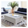 coffee table solid Modway Furniture Bar and Dining Light Gray