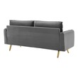 mid century modern sofa bed Modway Furniture Sofas and Armchairs Gray