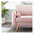 sectional couch with fold out bed Modway Furniture Sofas and Armchairs Pink