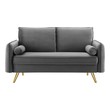 sectional couch left chaise Modway Furniture Sofas and Armchairs Gray