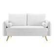 fabric sectional sofas with chaise Modway Furniture Sofas and Armchairs White