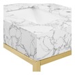 clearance vanity with sink Modway Furniture Vanities Gold White