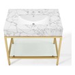 single sink bathroom vanity 30 inch Modway Furniture Vanities Gold White
