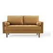 mid century modern convertible sofa Modway Furniture Sofas and Armchairs Cognac
