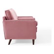 green velvet settee Modway Furniture Sofas and Armchairs Dusty Rose