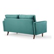sleeper settee Modway Furniture Sofas and Armchairs Teal