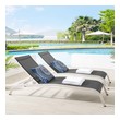 3 piece balcony set Modway Furniture Daybeds and Lounges Black